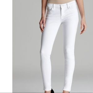 White slim leg  j brand jeans